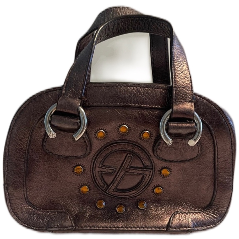 Francesco Biasia Metallic Brown Mini Bag